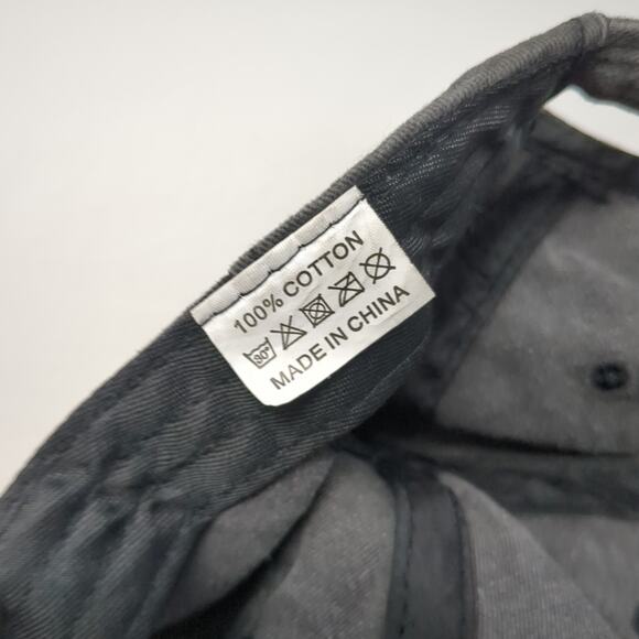 Wishin I Was Fishin' Slideback Baseball Cap Gray One Size Adjustable 6 Panel - Picture 9 of 9